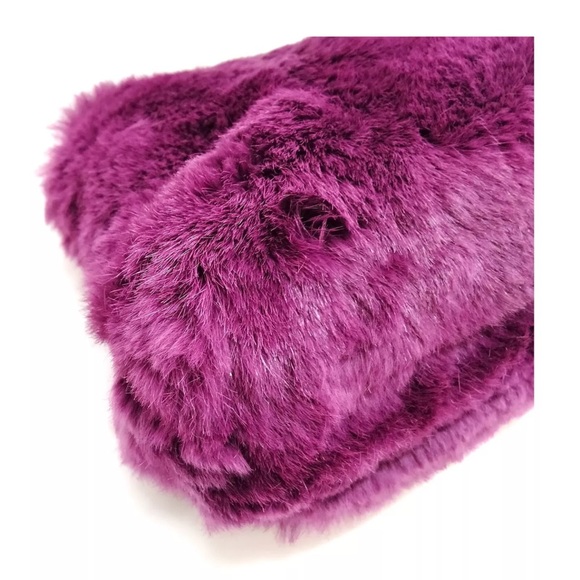 Chanel Coco Mark Purple Fur Shoulder Bag - Picture 7 of 15